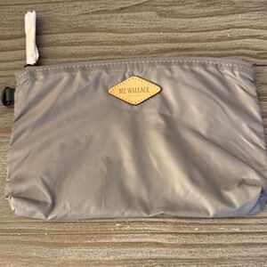 MZ Wallace Light Grey Pouch NWT 8x5